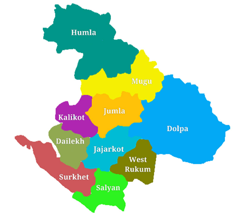Karnali Province map