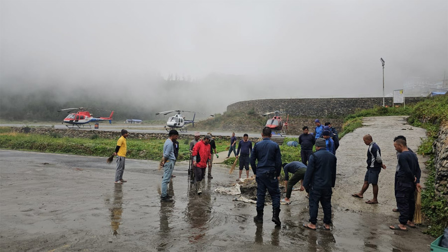 simkot airport dumping site